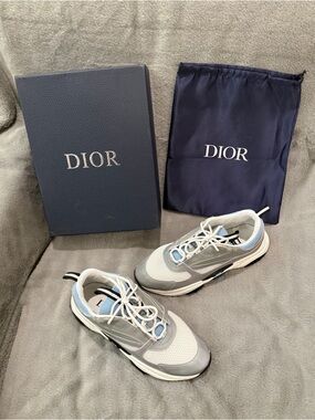 Dior B22 White Blue Men’s Sneakers - Size EU 47 / US 13 -